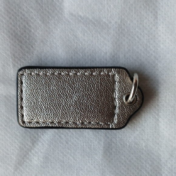 Coach Metallic Silver Keychain - Picture 2 of 5